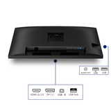 Philips 32B2N3500 31.5" monitor Zwart, 100 Hz, HDMI, DisplayPort, Audio USB-hub