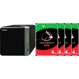 QNAP TS-453D-4G incl. 4x 4 TB Seagate Ironwolf harde schijf nas LAN 2.5GbE, USB 3.2 (5 Gbit/s), HDMI