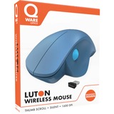 Qware Luton Draadloze Muis Blauw, 1600 DPI