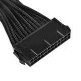 SilverStone 24-Pin ATX verlengkabel Zwart, 30 centimeter, PP07-MBB
