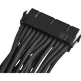 SilverStone 24-Pin ATX verlengkabel Zwart, 30 centimeter, PP07-MBB