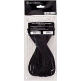 SilverStone 24-Pin ATX verlengkabel Zwart, 30 centimeter, PP07-MBB