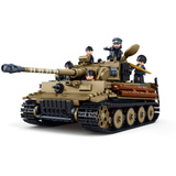 Sluban ModelBricks - Tiger E-S Heavy Tank Constructiespeelgoed Schaal 1:35
