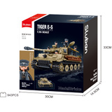 Sluban ModelBricks - Tiger E-S Heavy Tank Constructiespeelgoed Schaal 1:35