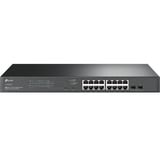 TP-Link Omada SG2218P JetStream 18-poorts Gigabit Smart Switch Zwart, 16x PoE+, 2x Gigabit SFP