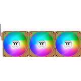 Thermaltake CT120 EX ARGB Sync PC Cooling Fan Gravel Sand case fans Lichtbruin, 3 stuks, 120 x 120 x 25 mm, PWM, 3 stuks