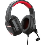 Trust GXT 448 Nixxo Illuminated gaming headset Zwart/rood, 24030, Pc
