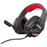 Trust GXT 448 Nixxo Illuminated gaming headset Zwart/rood, 24030, Pc