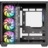 XYZ PC Gear Tesseract X midi tower behuizing Zwart | 2x USB-A | 1x USB-C | Tempered Glass