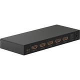 goobay HDMI Switch 4-1 Audio Output 4K kvm-switch Zwart