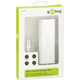 goobay USB-C Multiport Adapter HDMI 4k30Hz + PD 60W Aluminium, HDMI | USB | CR | RJ45 | PD