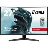iiyama G-Master Red Eagle G2766HSU-B1 27" curved gaming monitor Zwart, 165 Hz, HDMI, DisplayPort, USB, Audio, FreeSync