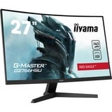 iiyama G-Master Red Eagle G2766HSU-B1 27" curved gaming monitor Zwart, 165 Hz, HDMI, DisplayPort, USB, Audio, FreeSync