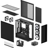 ARCTIC Xtender VG (Mirror Black) midi tower behuizing Zwart | 2x USB-A | 1x USB-C | RGB | Tempered Glass