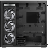 ARCTIC Xtender VG (Mirror Black) midi tower behuizing Zwart | 2x USB-A | 1x USB-C | RGB | Tempered Glass