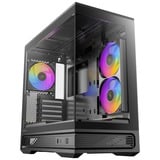 Antec C2M ARGB mini tower behuizing Zwart | 1x USB-A | 1x USB-C | Tempered Glass