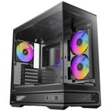 Antec C2M ARGB mini tower behuizing Zwart | 1x USB-A | 1x USB-C | Tempered Glass