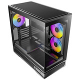 Antec C2M ARGB mini tower behuizing Zwart | 1x USB-A | 1x USB-C | Tempered Glass
