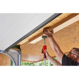 BESSEY Plafond‑ en montagesteun STE250 met pompgreep Zilver/rood