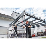 BESSEY Plafond‑ en montagesteun STE250 met pompgreep Zilver/rood