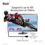 Club 3D Gecertificeerde Ultra High Speed HDMI 2.1 kabel Zwart, 2 meter, 8K