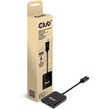 Club 3D Multi Stream Transport Hub DisplayPort 1.4 naar 2x HDMI Dual Monitor 4K60Hz adapter Zwart
