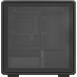 Cooler Master MasterFrame 600 Mesh midi tower behuizing Zwart | 2x USB-A | 1x USB-C | RGB | Tempered Glass