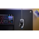Corsair NIGHTSWORD v2 WIRELESS SD Stream Deck-gamingmuis Zwart, 100 - 33.000 DPI, 8K Hz, RGB, USB, 2.4GHz, Bluetooth 5.2 + LE 