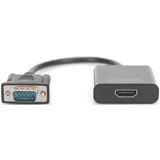 Digitus Digitus VGA HDMI Konverter adapter Zwart
