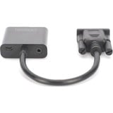 Digitus VGA - HDMI-converter adapter Zwart