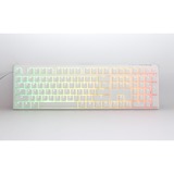 Ducky One 3 Classic Pure White RGB mechanisch toetsenbord Wit, US lay-out (QWERTY), Cherry MX Silent Red, 100%, RGB led, Double-shot PBT, Hot-swappable, QUACK Mechanics