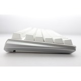 Ducky One 3 Classic Pure White RGB mechanisch toetsenbord Wit, US lay-out (QWERTY), Cherry MX Silent Red, 100%, RGB led, Double-shot PBT, Hot-swappable, QUACK Mechanics