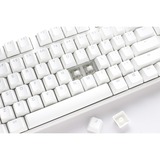 Ducky One 3 Classic Pure White RGB mechanisch toetsenbord Wit, US lay-out (QWERTY), Cherry MX Silent Red, 100%, RGB led, Double-shot PBT, Hot-swappable, QUACK Mechanics