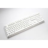 Ducky One 3 Classic Pure White, toetsenbord Wit, US lay-out, Cherry MX Silent Red, RGB led, Double-shot PBT, Hot-swappable, QUACK Mechanics