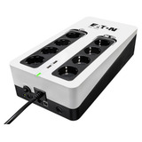 Eaton Power Quality 3S Gen2 UPS DIN, 700 VA, 420 W ups Zwart/wit, 4x Schuko, 4x Schuko alleen surge, USB‑laadpoorten, 3S550F