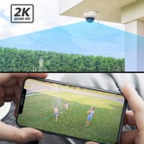 Foscam D4Z Dual Band WiFi PTZ beveiligingscamera Zwart, 4MP