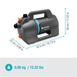 GARDENA Besproeiingspomp 4100 Silent set Donkergrijs/turquoise,  550 Watt