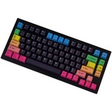 Keychron JM-50 OEM Dye-Sub PBT Keycap Set - Rainbow keycaps Zwart/meerkleurig