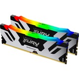Kingston FURY 64 GB DDR5-6400 Kit werkgeheugen Zwart, KF564C32RSAK2-64, Renegade RGB XMP