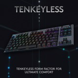 Logitech G915 TKL, gaming toetsenbord US-International, GL Clicky, RGB, GL Clicky