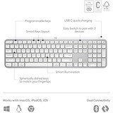 Logitech MX Keys S Advanced Wireless Illuminated Keyboard, toetsenbord Wit, US lay-out