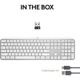 Logitech MX Keys S Advanced Wireless Illuminated Keyboard, toetsenbord Wit, US-International