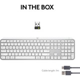 Logitech MX Keys S Advanced toetsenbord Wit, US-International lay-out (QWERTY)