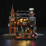 Lumibricks Steampunk World - Steampunk Train Station Constructiespeelgoed F9007V2.0