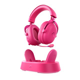 MCHOSE V9 Turbo+ Magnetic Wireless  over-ear gaming headset Rood, Nintendo Switch, PlayStation 4, PlayStation 5, Mobiel, Pc, 2.4G / Bluetooth / USB