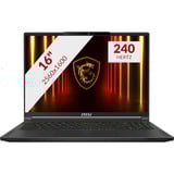 MSI Stealth 16 AI A2HWFG-025NL 16"  gaming laptop Zwart | Core Ultra 7 255H | RTX 5060 | 32 GB | 1 TB SSD