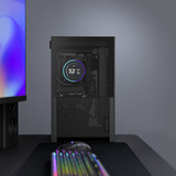 NZXT NZXT H2 Flow (2026) mini tower behuizing Zwart | 2x USB-A | 1x USB-C | Window