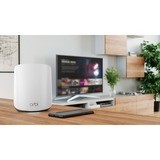 Netgear RBK352 Orbi WiFi 6 Dual-band Mesh Systeem mesh router Wit/zilver, 1x Router (RBR350), 1x Satelliet (RBS350), Dekking tot 325 m²