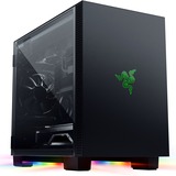 Razer Tomahawk Mini-ITX mini tower behuizing Zwart | 2x USB-A | 1x USB-C | RGB | Tempered Glass