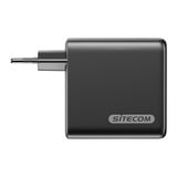 Sitecom 140W GaN Power Delivery oplader met led-scherm Zwart, 2x USB-C, 1x USB-A